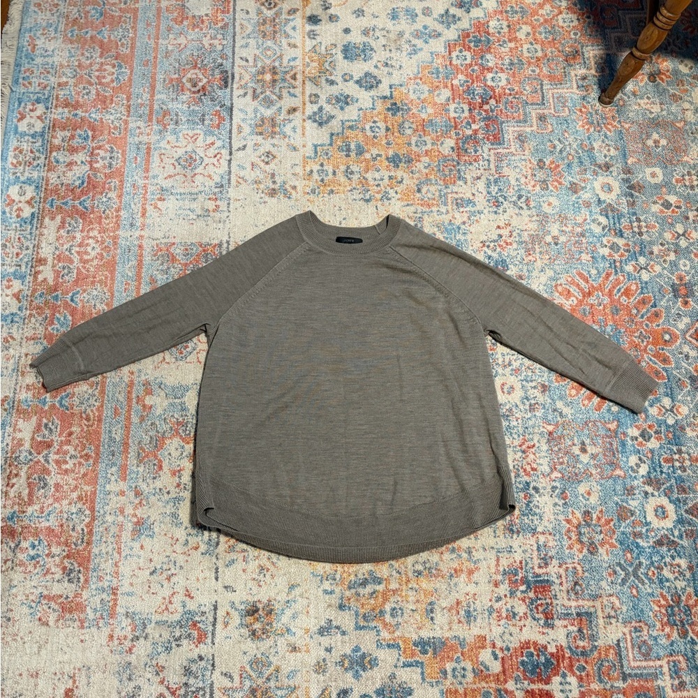 J.Crew merino wool crewneck swingy sweater